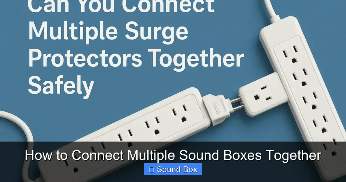 How to Connect Multiple Sound Boxes Together
