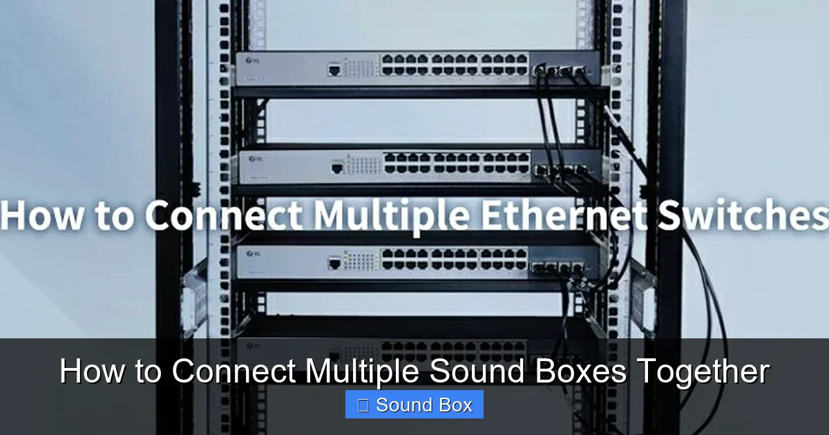 How to Connect Multiple Sound Boxes Together