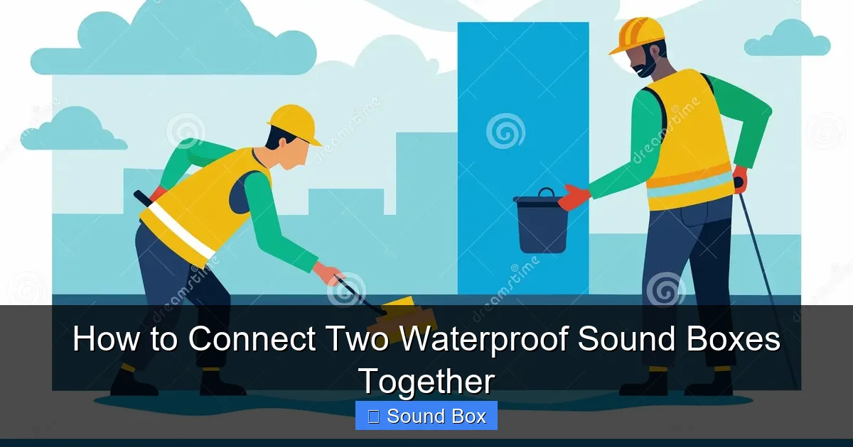 How to Connect Two Waterproof Sound Boxes Together