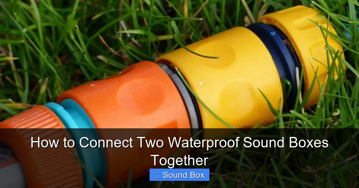 How to Connect Two Waterproof Sound Boxes Together