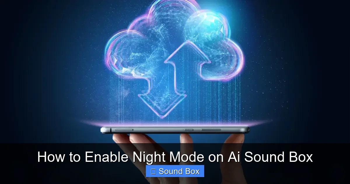 How to Enable Night Mode on Ai Sound Box