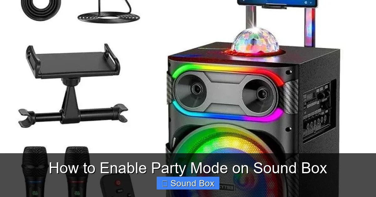 How to Enable Party Mode on Sound Box