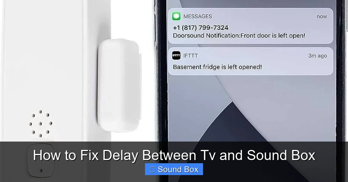 How to Fix Delay Between Tv and Sound Box