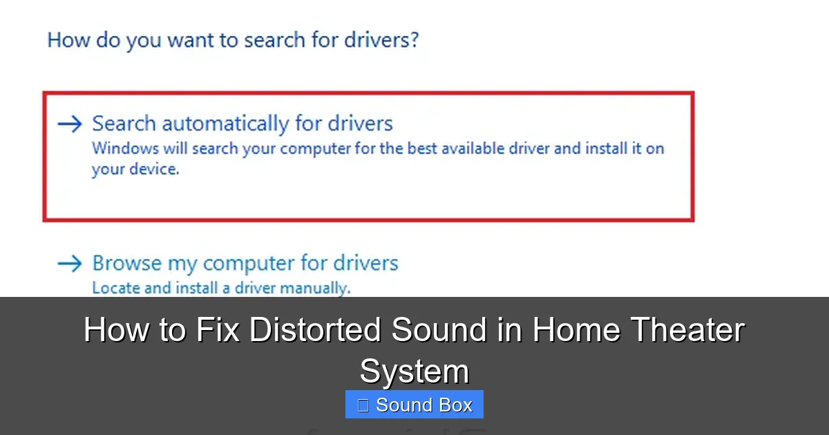 How to Fix Distorted Sound in Home Theater System