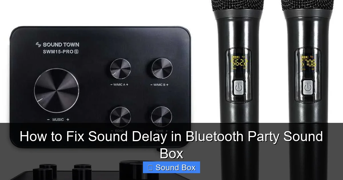 How to Fix Sound Delay in Bluetooth Party Sound Box