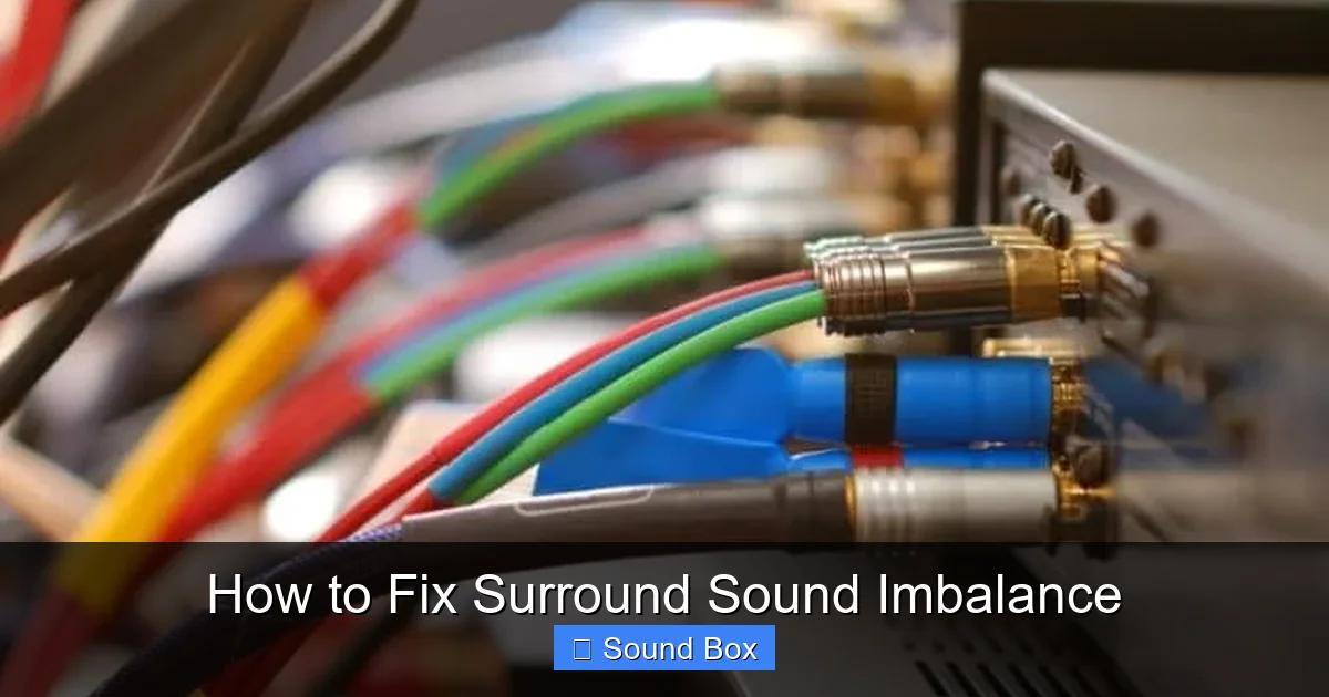 How to Fix Surround Sound Imbalance