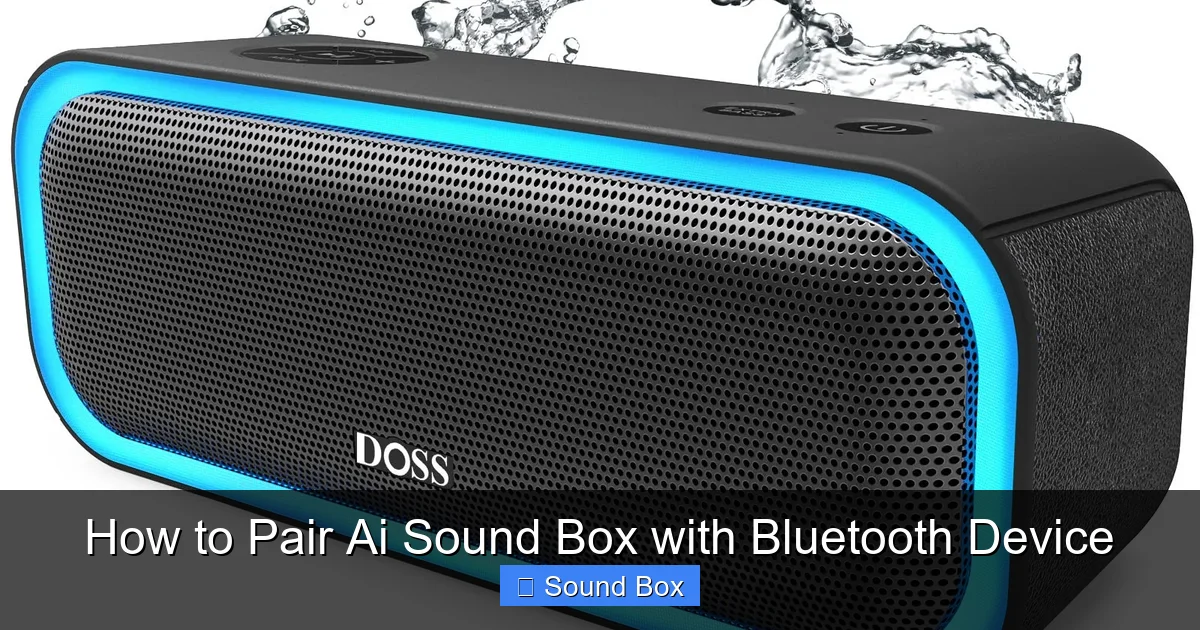 How to Pair Ai Sound Box with Bluetooth Device