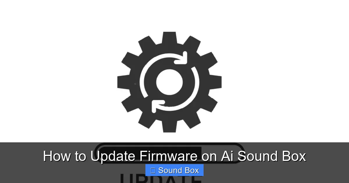 How to Update Firmware on Ai Sound Box