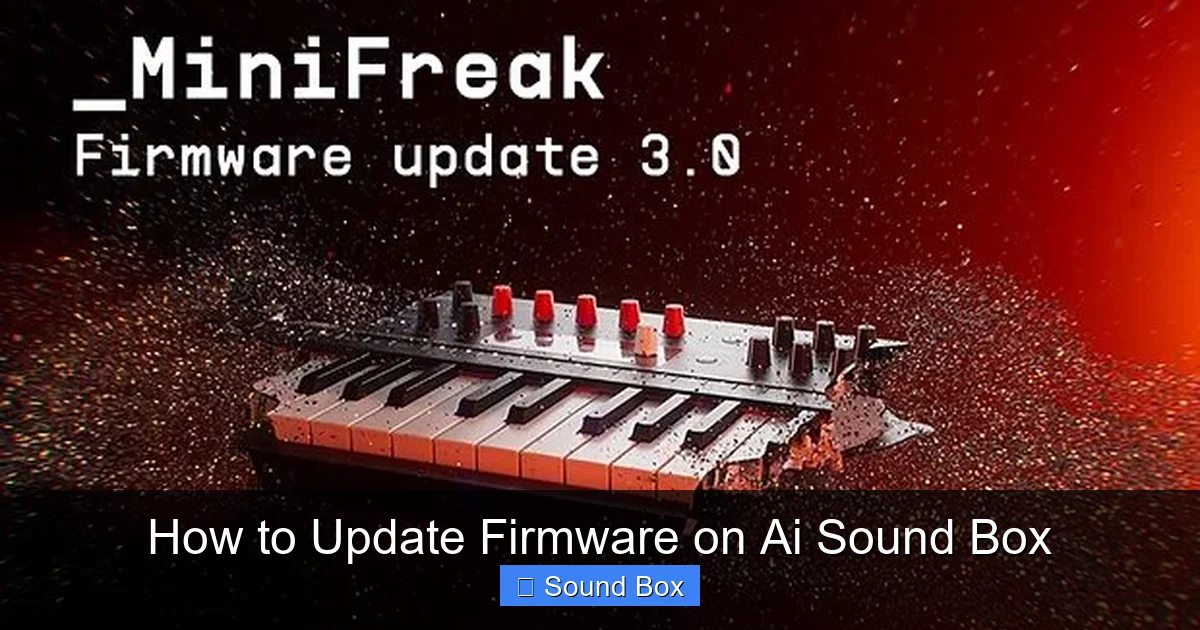 How to Update Firmware on Ai Sound Box