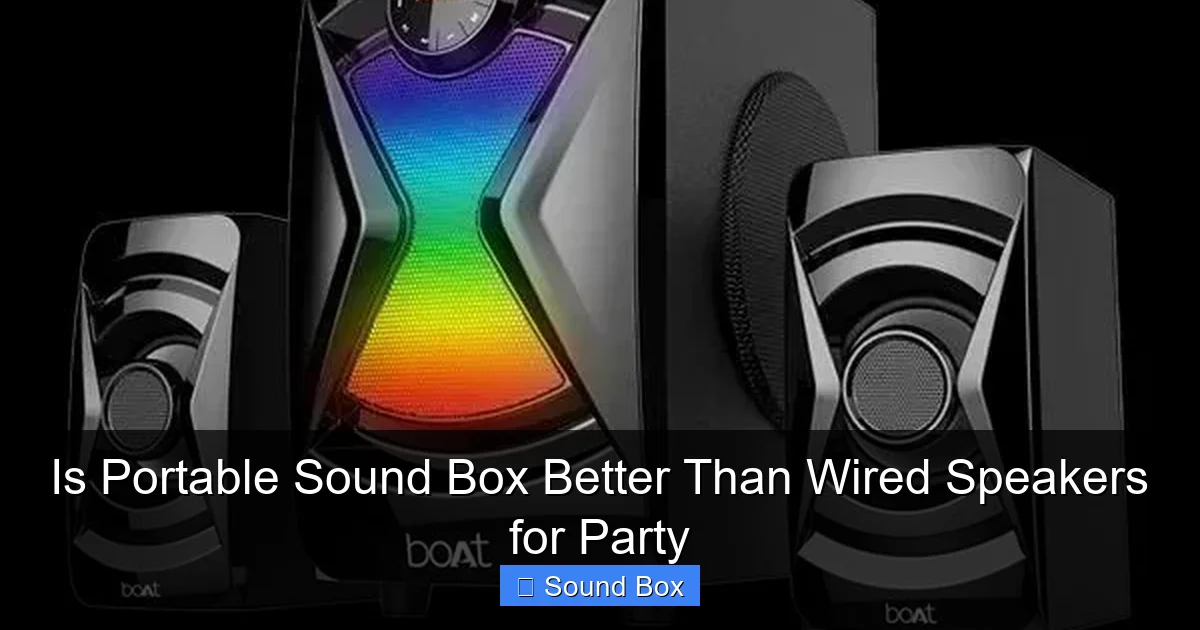 Is Portable Sound Box Better Than Wired Speakers for Party
