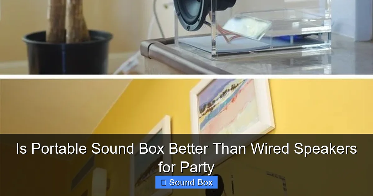 Is Portable Sound Box Better Than Wired Speakers for Party