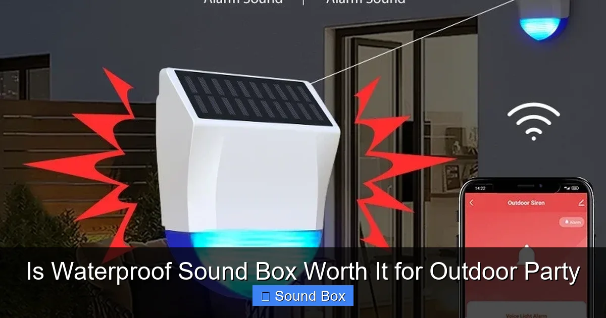 Is Waterproof Sound Box Worth It for Outdoor Party