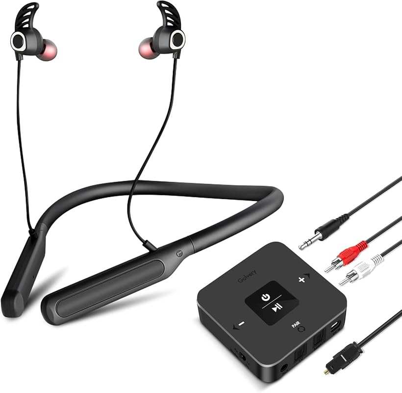 Golvery Wireless Stereo Earphones: Bluetooth Neckband Set with Transmi