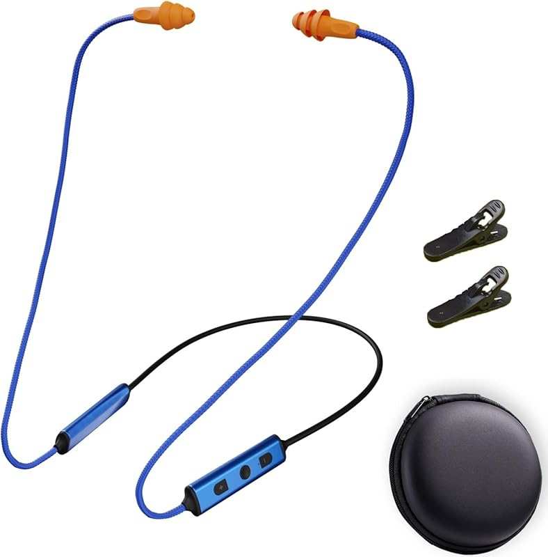 Noise Reduction Neckband Bluetooth Earbuds for Work: 20-Hour Battery, 