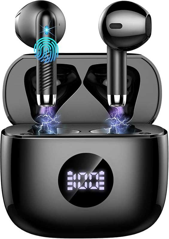 Bluetooth 5.4 Wireless Earbuds: 40H Playback, Noise Cancelling, IP7 Wa