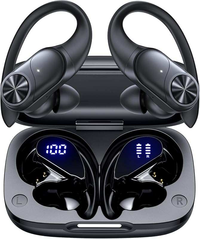 PocBuds 80Hrs Bluetooth Wireless Earbuds with Wireless Charging, Deep 