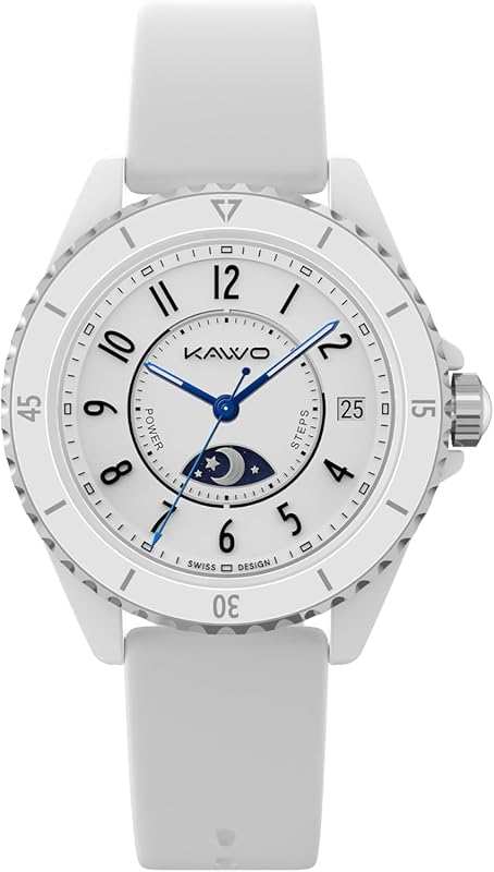 KAVVO Oyster Mini 38mm AMOLED Smartwatch for Women: Rotating Bezel, Fi