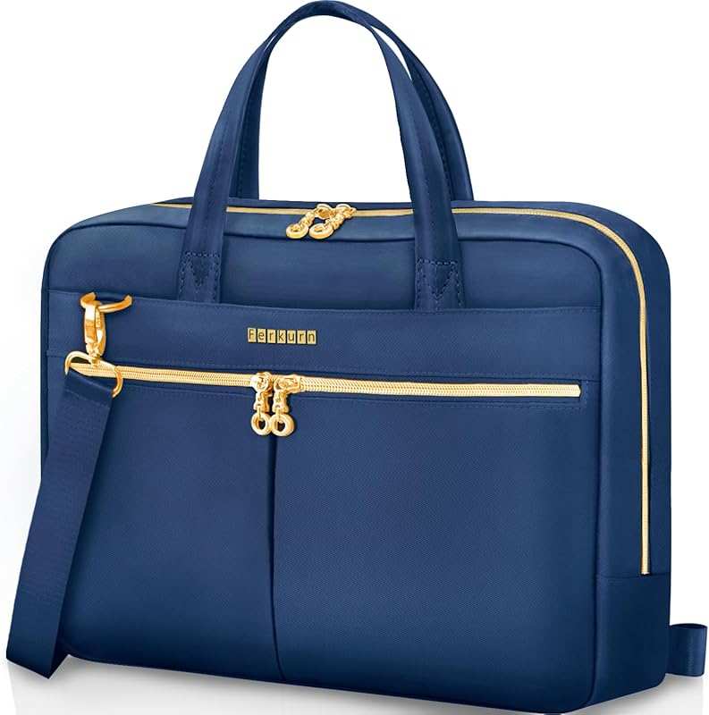 Ferkurn Laptop Bag: Slim 14-inch Messenger Briefcase for MacBook, HP, 