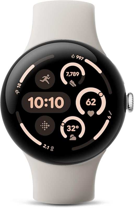 Google Pixel Watch 3 45mm (2024): Android Smartwatch, Fitbit Running, 