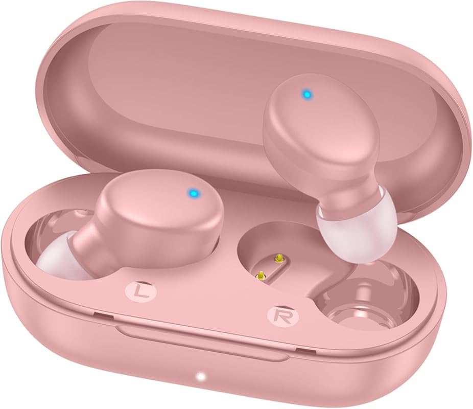 MOZOTER S8 Mini Wireless Earbuds: Bluetooth 5.3 Lightweight Headphones