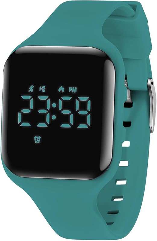 Kids Digital Sport Watch: Step Counter, Vibration Alarm, Waterproof Fi