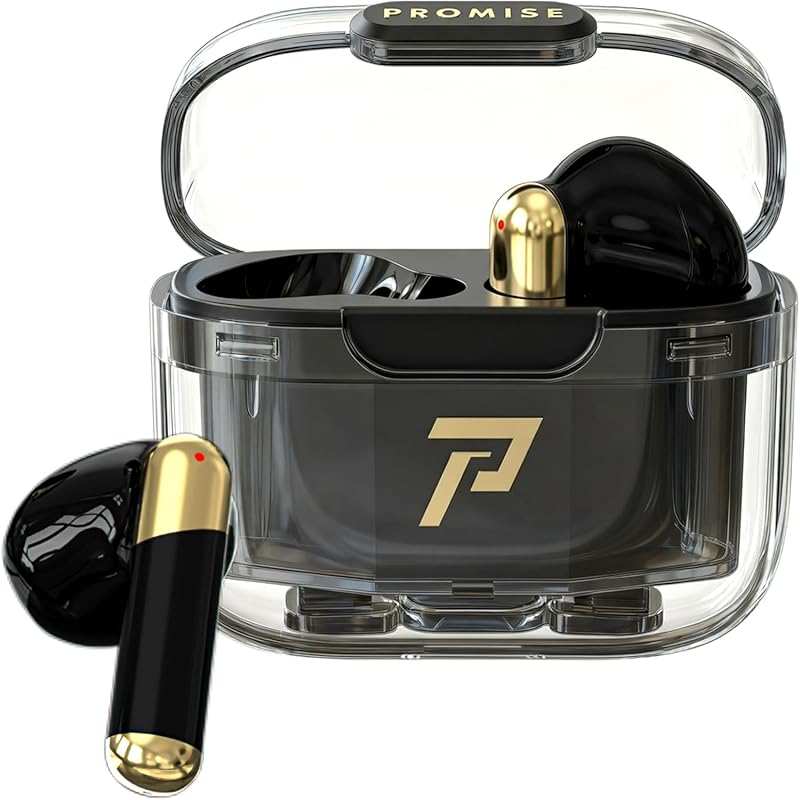 Promise Wireless Earbuds Bluetooth 5.3 Earphones 40Hrs Play, ENC Noise