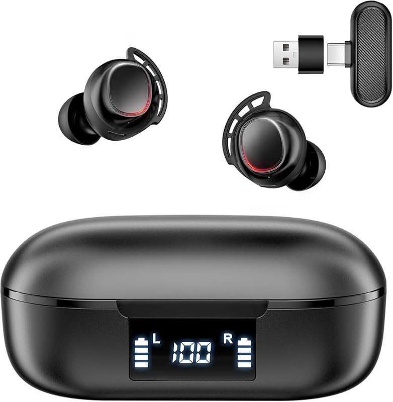 IAMJOY Wireless Gaming Earbuds: 20ms Low Latency, Dual 2.4GHz & Blueto