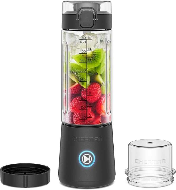 Chefman Cordless Portable USB-C Rechargeable Blender for Smoothies - 1