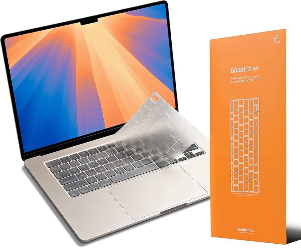 GhostCover FlexType Premium Keyboard Protector for MacBook Pro/Air/Neo