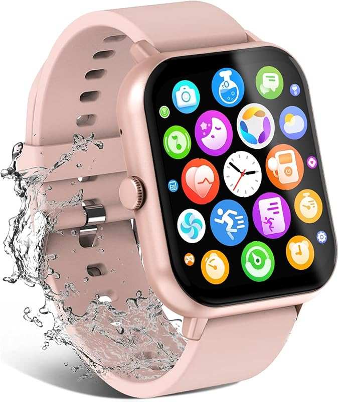 Pink Smart Watch for Men Women: 1.83