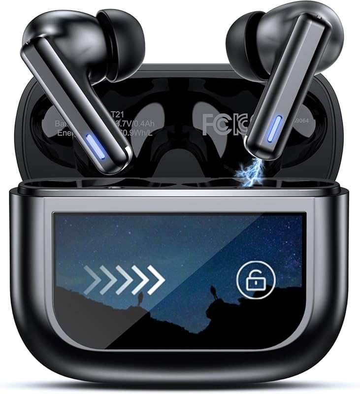 Bluetooth Wireless Earbuds: 40H Stereo Deep Bass, ANC ENC Noise Cancel