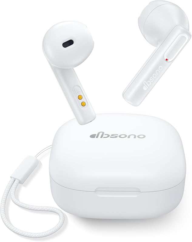 True Wireless Earbuds: Ultra-Lightweight Bluetooth Headphones with Mic