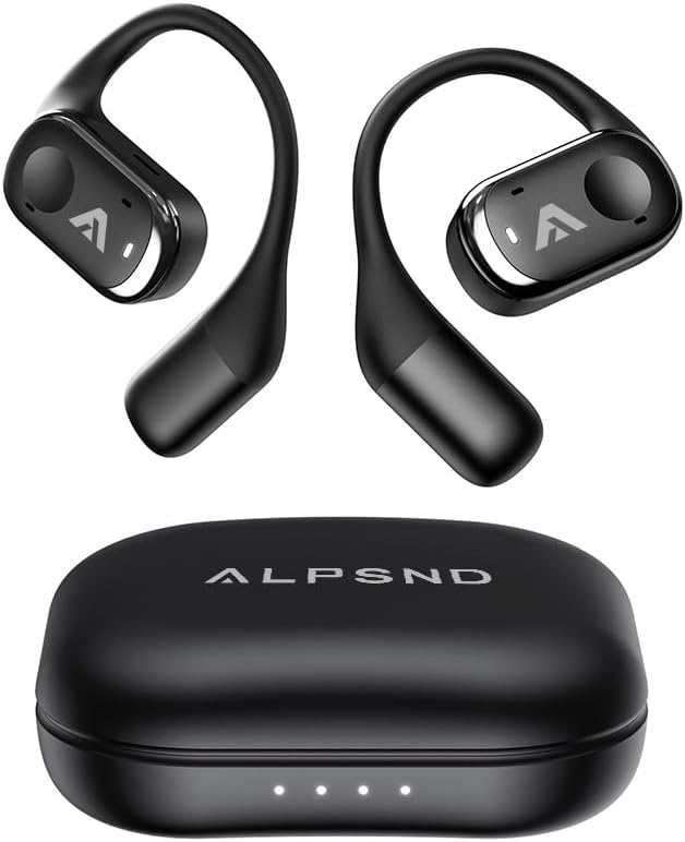 Joy Open-Ear Wireless Bluetooth 5.4 Earbuds, 40H Battery, IPX4 Sweatpr