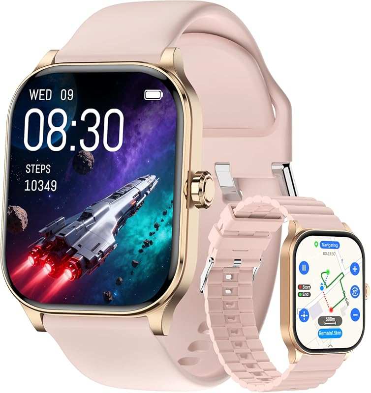2025 AI Smartwatch for Women Men, Text/Call, GPS Fitness Tracker, 100+
