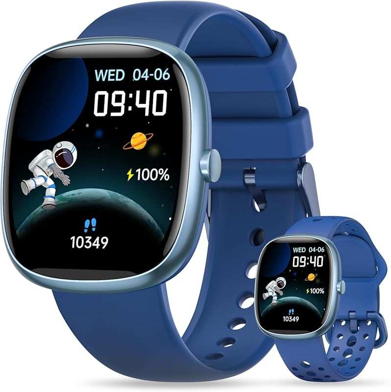 Kids Smart Watch: No App/Phone Needed, Heart Rate, Sleep Monitor, Game