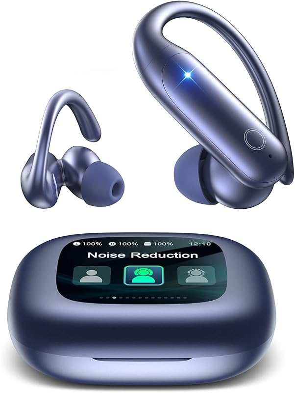 LEEMC Wireless Earbuds: Bluetooth 6.0, ANC ENC Noise Cancelling, 40H B