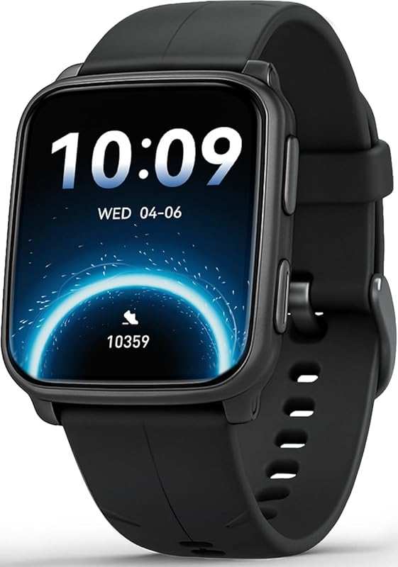 MorePro Fitness Tracker Smart Watch: 24/7 HR, BP, SpO2, Sleep, IP68 Wa