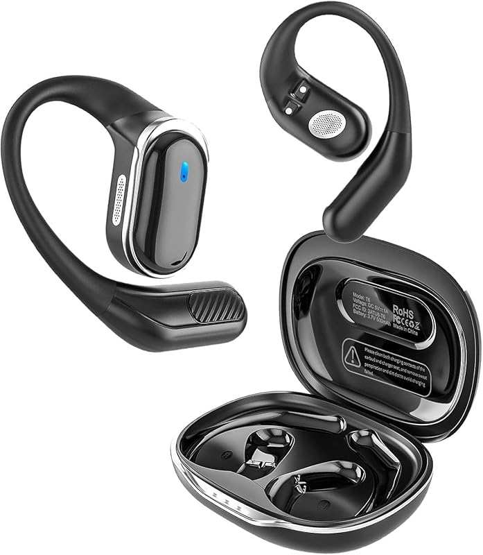 Open Ear Bluetooth 5.4 Wireless Earbuds: 50H Playtime, ENC Noise Cance