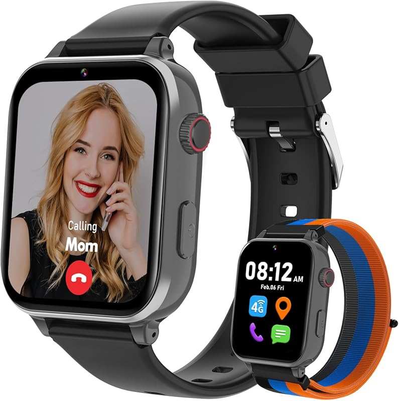 4G Kids Smart Watch with GPS Tracker, Two-Way Calling, SOS, Video Call