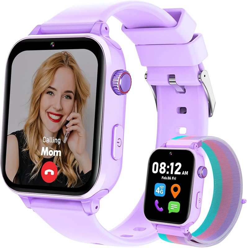 4G Kids Smart Watch for Boys Girls: GPS Tracker, Call, SOS, Video Call