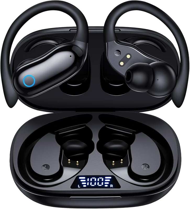 GNMN Active Noise Cancelling Earbuds: 96 Hours Playback, Dual Battery 