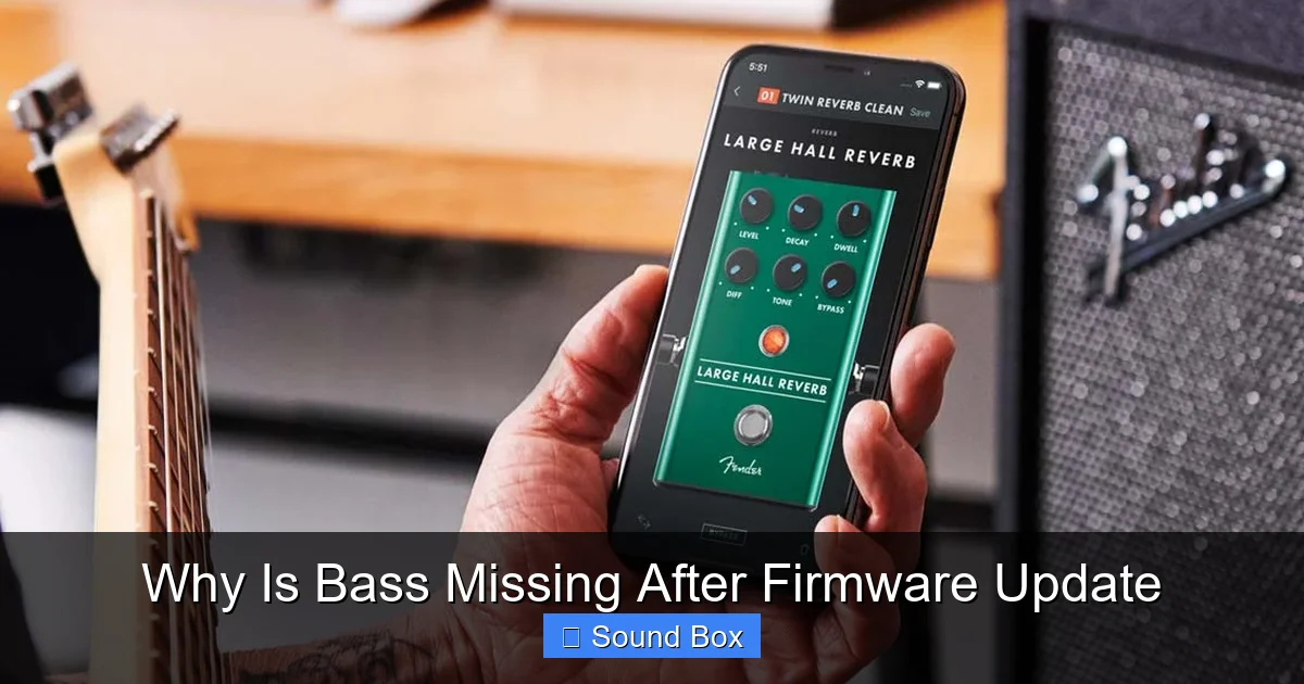 Why Is Bass Missing After Firmware Update