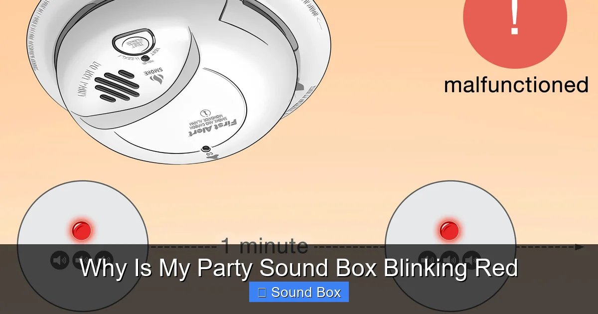 Why Is My Party Sound Box Blinking Red